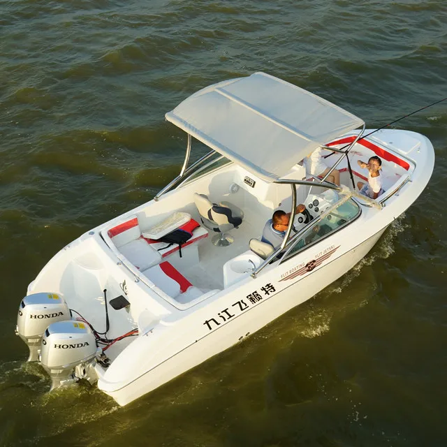 CE approved 6.2m fiberglass fishing yacht boat hull for sale