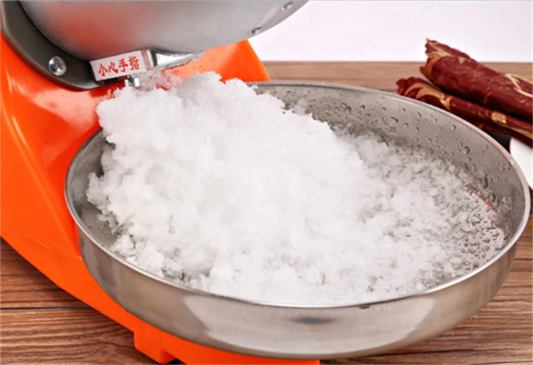 New Snowflake Ice Breaker Double Knife Ice Shaved Machine Small Commercial Ice Grinder
