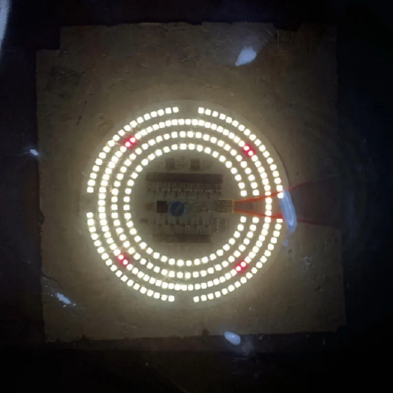 Smooth TRIAC Dimmable 100W 220V driverless AC LED Board V3 PCBA Samsung LM301B LED & 660nm DOB LED board for LED grow light