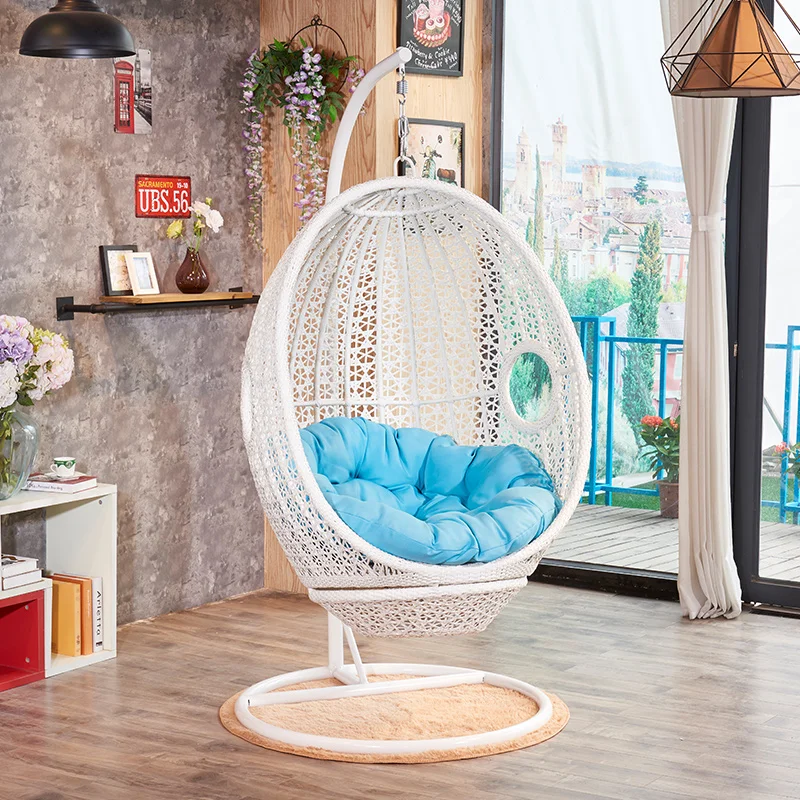 Rattan furniture for Garden Balcony Patio outdoor swing chair hanging egg chair Bird Nest Single Basket Egg Chair