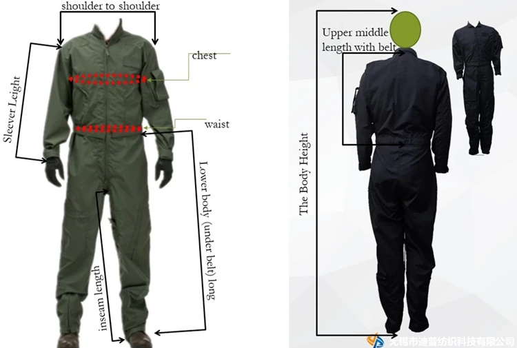Anti-staitc Flame Retardant Antistatic Water Proof And Tear Resistant Safty Clothing Flight Suit