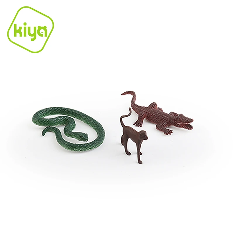 Kiya Monkey+snake+crocodile D108 plush toys animal  stuff toy  animales dinosaur toy set