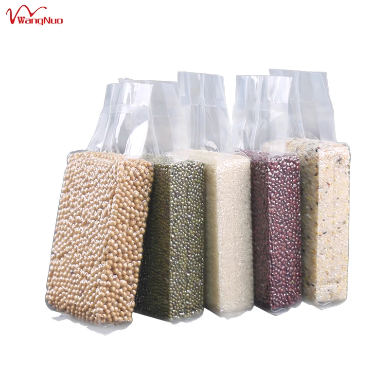 Resealable Nylon Heat Seal Vacuum Plastic Bags for Rice Food Packaging