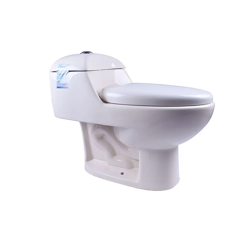 Ceramic Ivory/Bone Color One-Piece Toilet Price Sanitary Ware for Middle East and South America