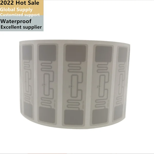 Uhf 860-960mhz Printable Alien H3 Chip Inlay Rfid Uhf Label Price Paper Roll Adhesive Uhf Rfid Label Dry Inlay Wet Inlay Sticker