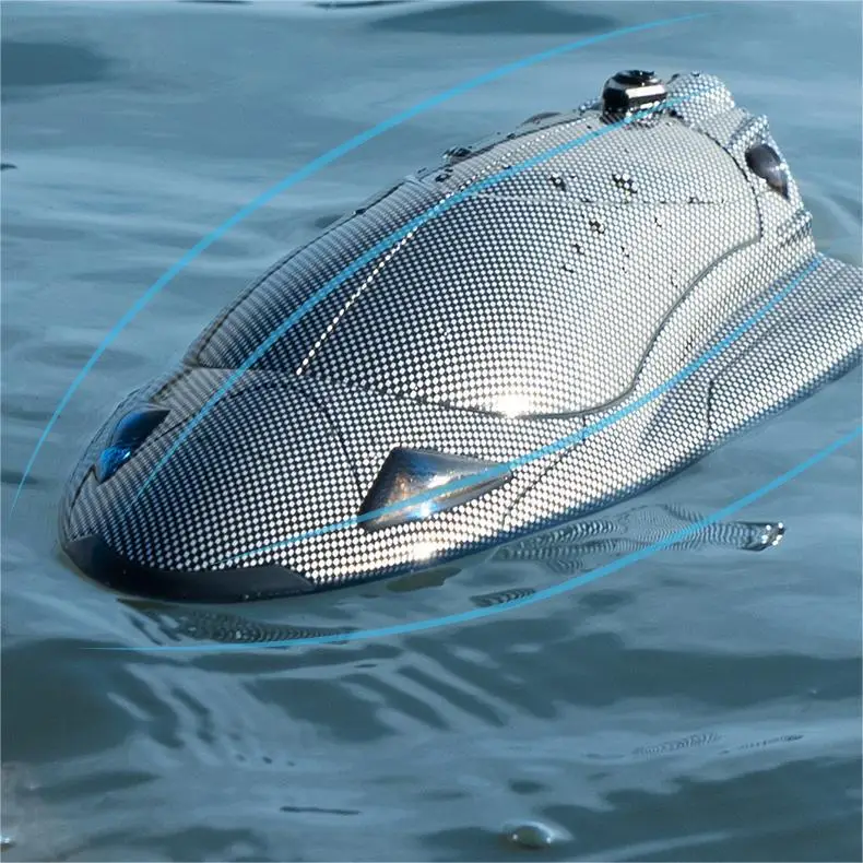 2.4G Full-Scale Remote Control Carbon Fiber Speedboat High-Speed Turbojet Water-Cooled Electric Waterplay Crafts Accessories