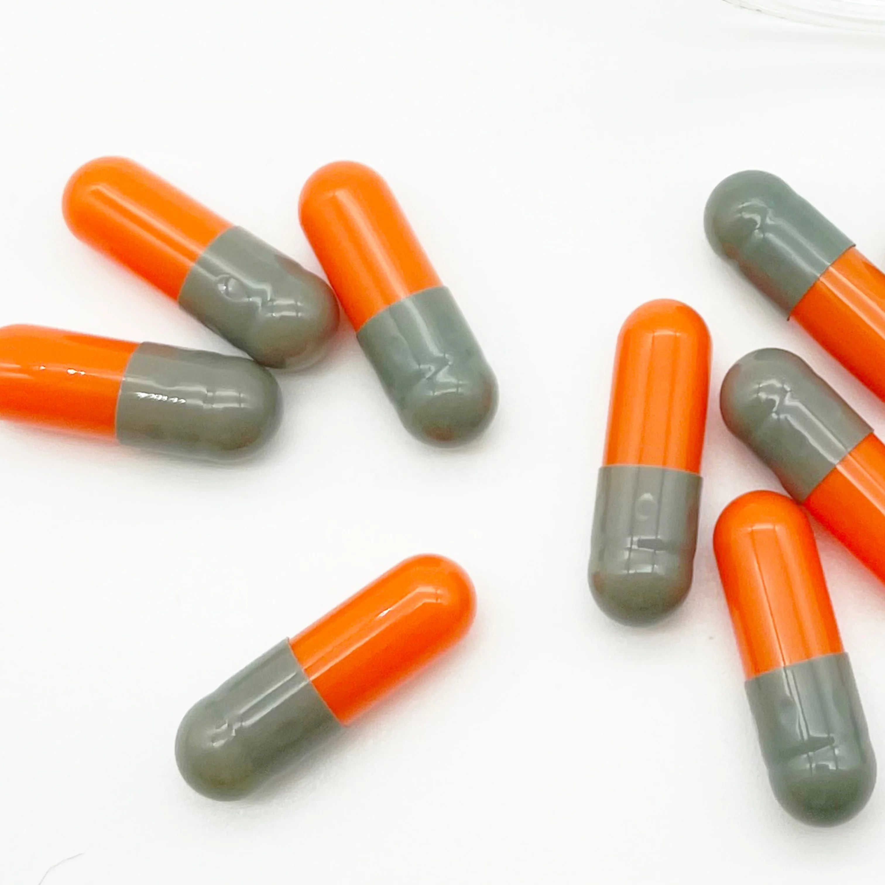 High Quality Medical Orange Capsule Size 3 Hard Gelatin Empty Capsules
