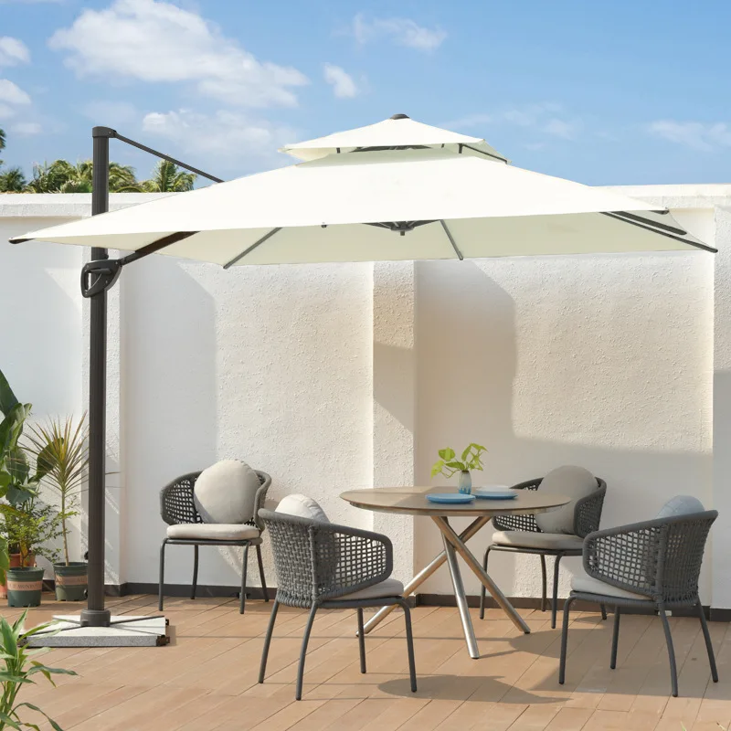 Patio umbrellas outdoor uv offset sombrilla jardin round sunshade garden beach cantilever umbrellas patio parasols