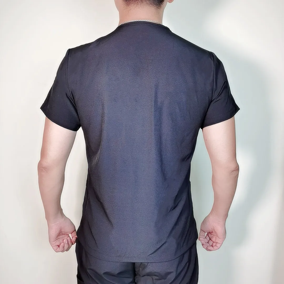 Hospital Nurse Scrubs Top Spandex nursing uniform Suit Custom Women Spa Medical Scrub Beauty Salon Uniforms For Men