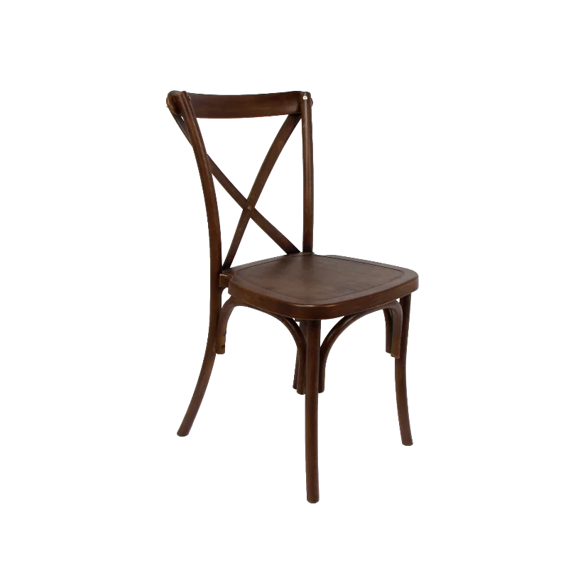 PP Resin Plastic Durable and UV Protected Outdoor Cross Back Chair Resin