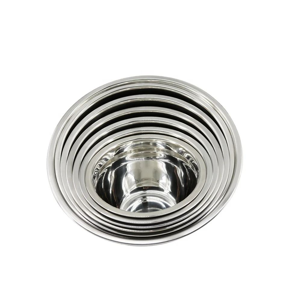 Оптовая продажа с завода, набор микшерных чашек из нержавеющей стали с SS201