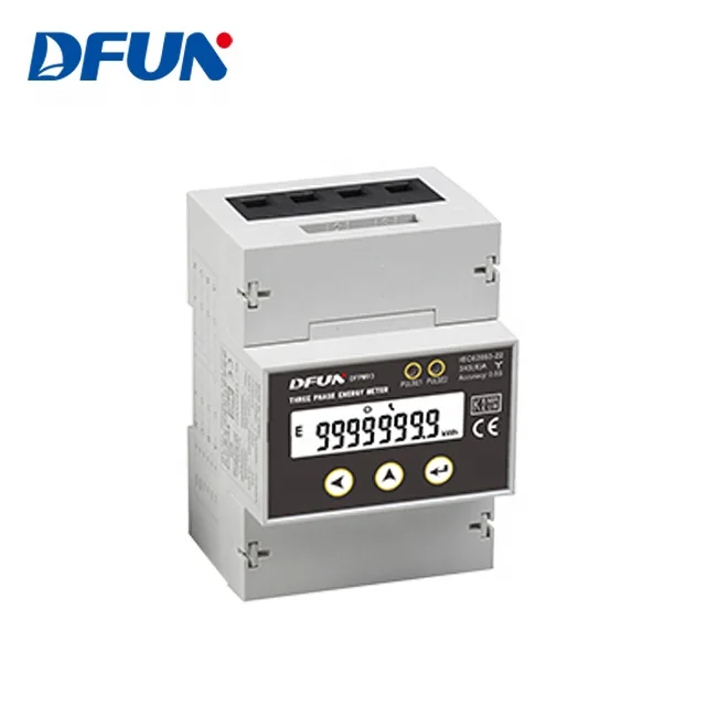  DFUN DFPM93 RS485 AC DIN-рейка трехфазный измеритель мощности с