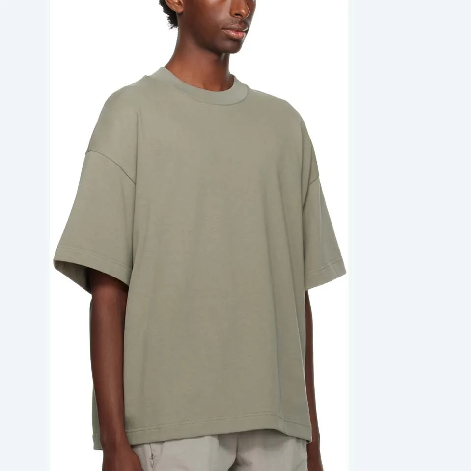 Custom Heavy Weight 100% Cotton Fashion Drop Shoulder Short Sleeve Rugby t shirt For Men