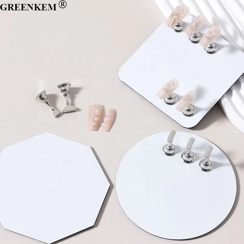 New Metal Nail Base And Practice Holder Magnetic Base Nail Display Stands With Magnetic Nail Practice Base Holder