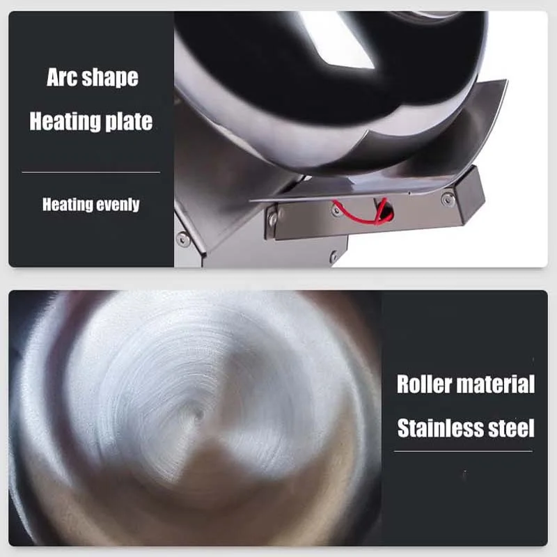 Easy Operation Drum Table Seed Coater Lab Nuts Sugar Polisher Machine Chocolate Coating Pan Machine