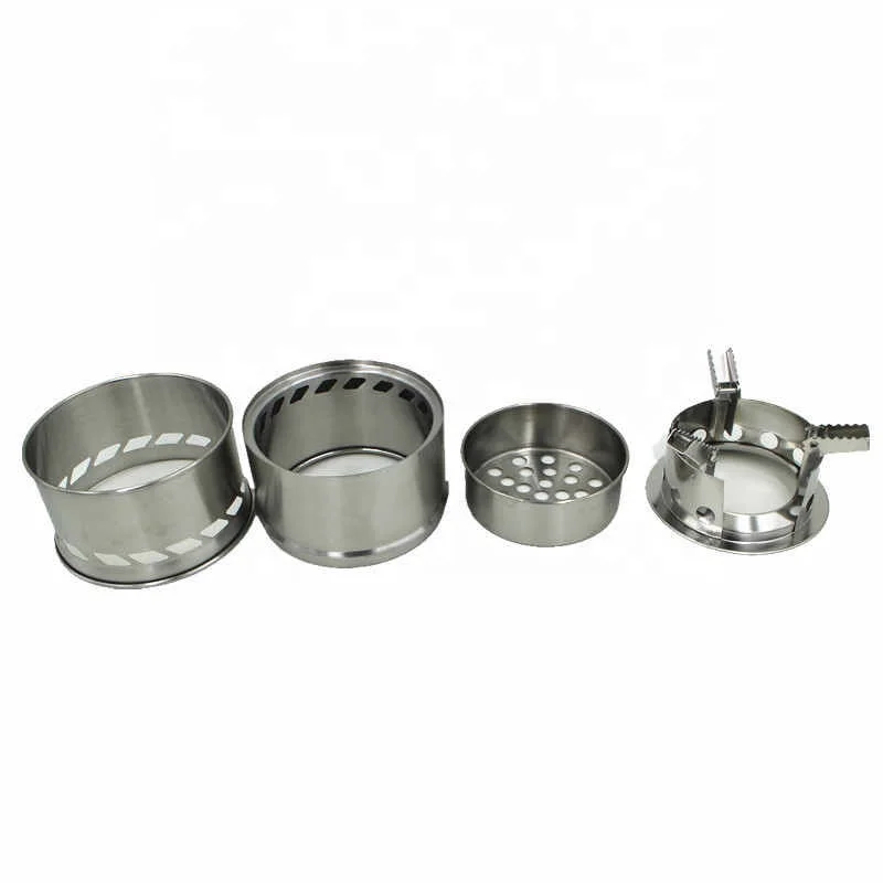 small Size Camping Wood Stove Portable Gas Firewood Burning Stove Outdoor Picnic BBQ Cooking Camping Stove Backpacking Furnace