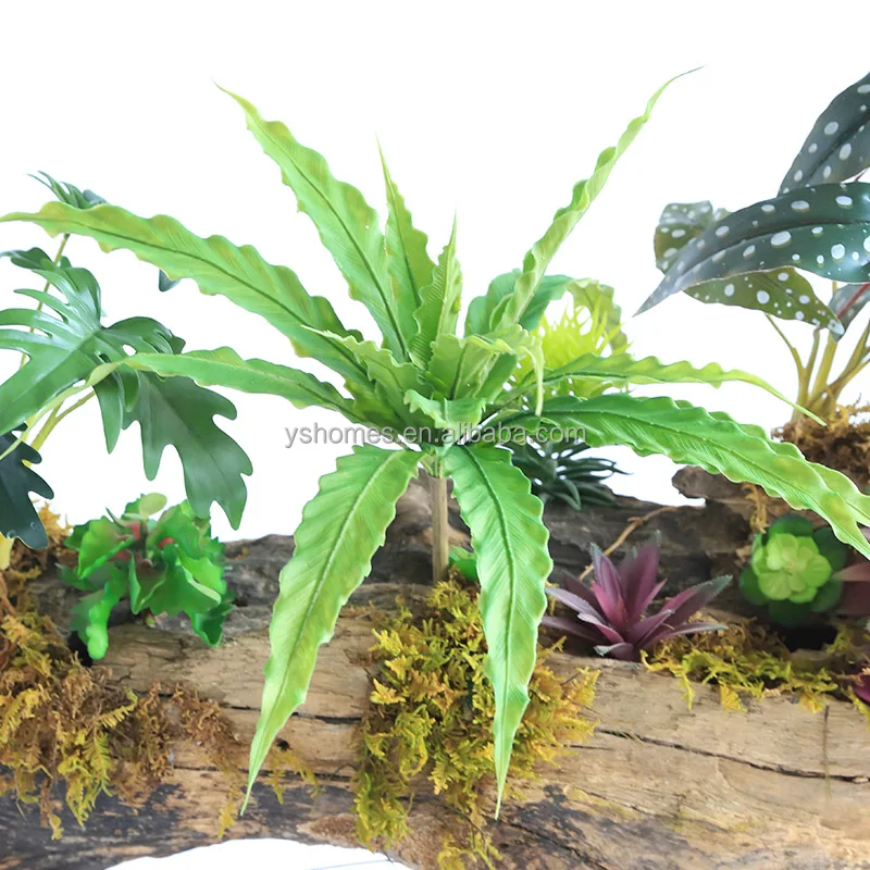 Artificial plant fern landscape decoration forest fern leaf  tropical leaves