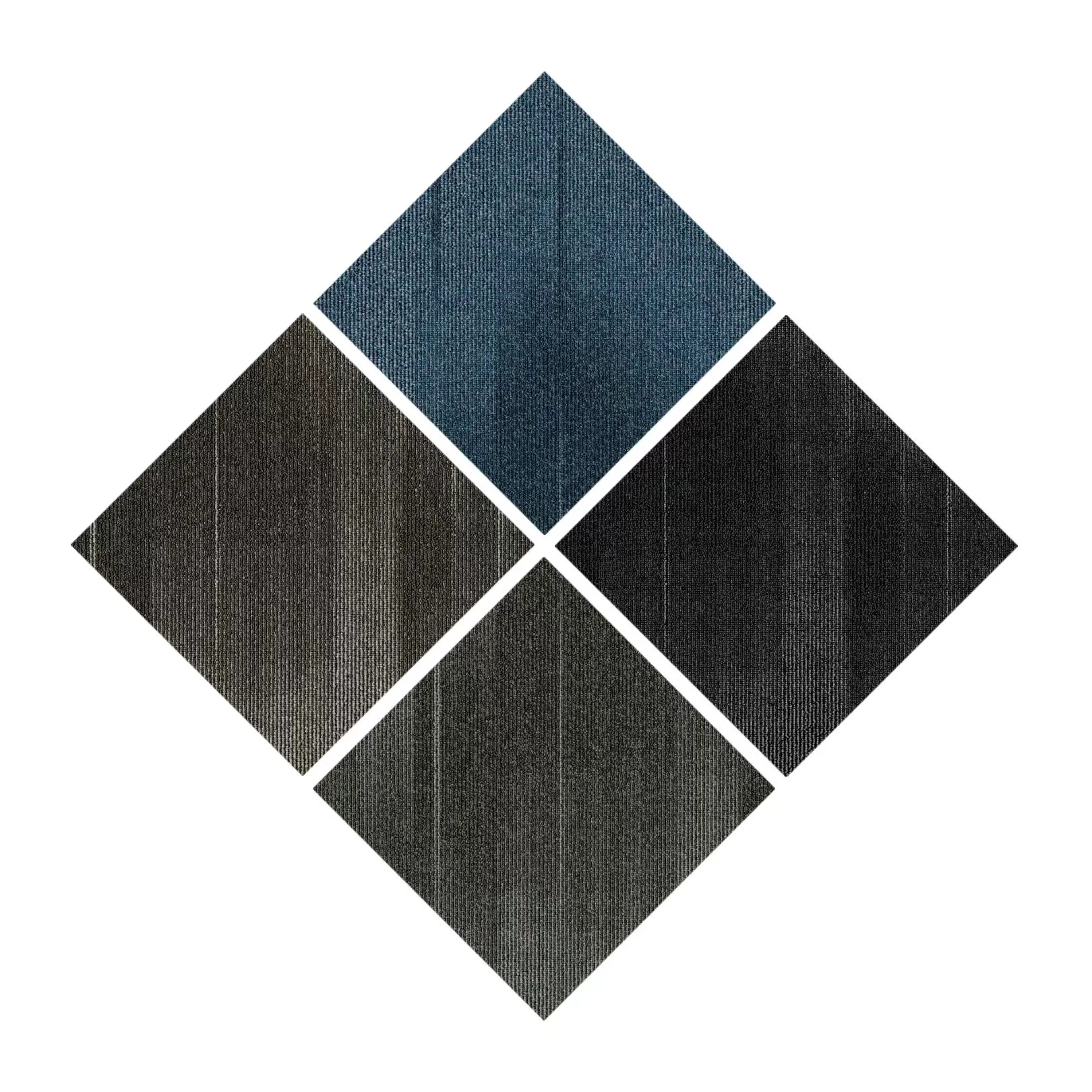 Vertical stripes solid color patchwork carpet wholesale office special square carpet