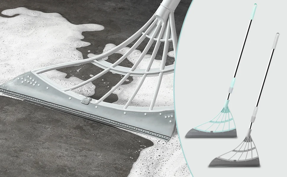 Multifunction Magic Broom Squeeze Silicone  Sweeper Floor Hair Sweeping mop Glass Scraper Multifunction Scraping Broom