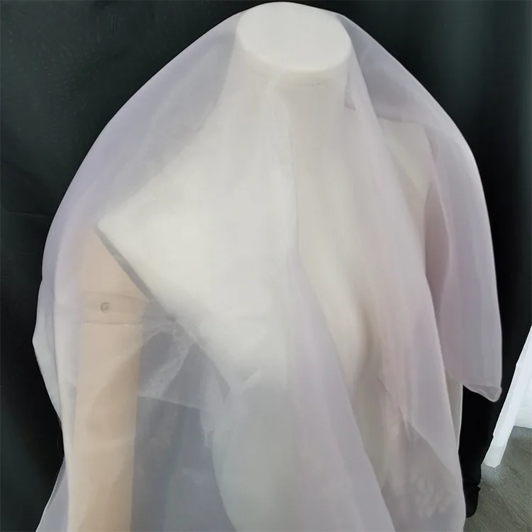 High quality shiny Silk Georgette 100% Polyester Matte yarn Liquid Organza fabric for making dress