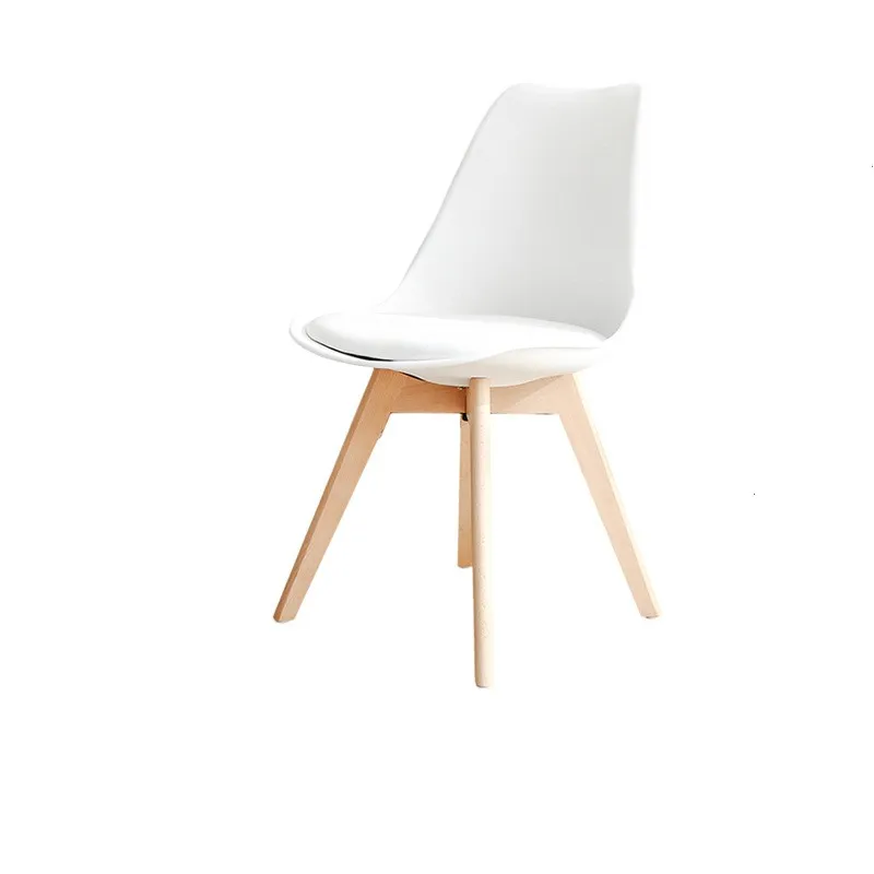 Furniture Nordic Plastic For Dining Room Cheap Modern Cafe Restaurant Hotel Elegant Chair Wooden Leg Plastic Dinning Chairs
