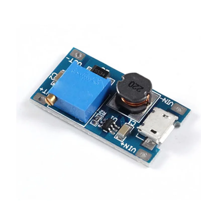 r Micro USB DC Step Up Boost Converter Module 28V 2A MT 3608 MT3608 Module