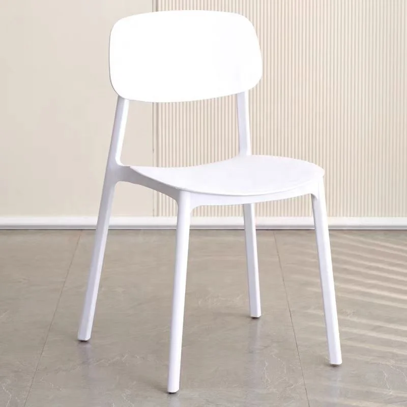 wholesale simple unbreakable stackable PP dining chair plastic chairs manufacturing