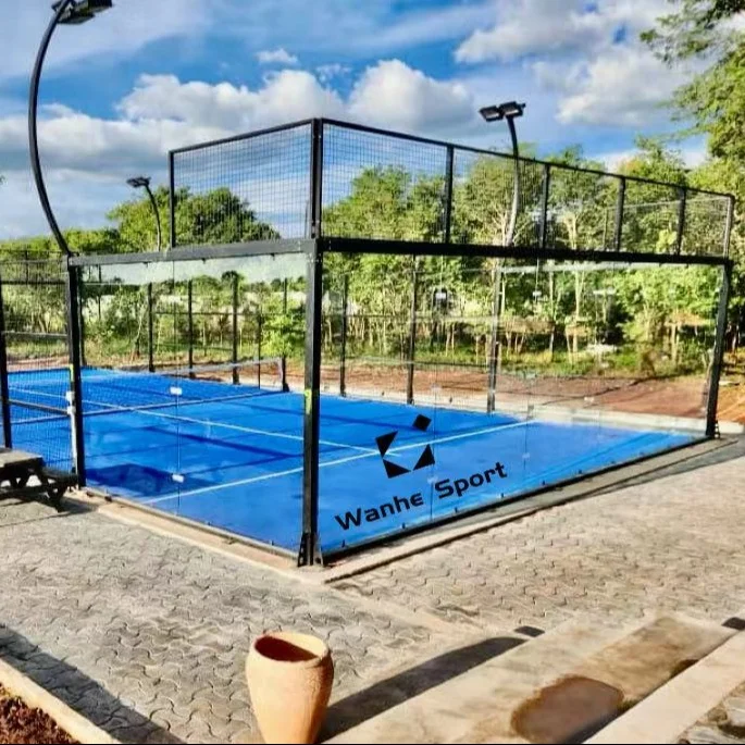 HOT !Wanhe top quality Hot Sale Panoramic Canchas De Padel Tennis Court