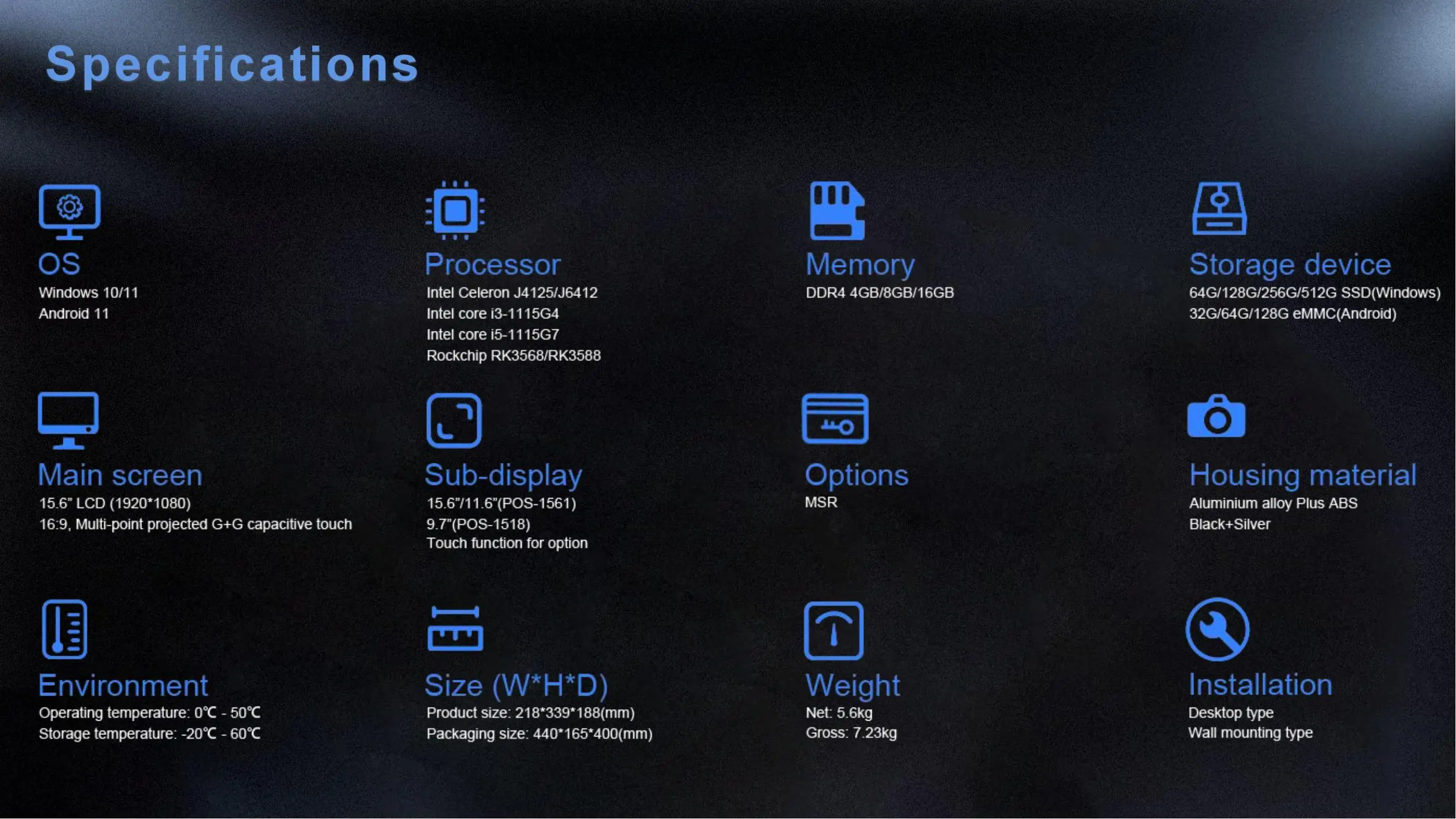 Smart Windows 10 11 сенсорный экран кассовый аппарат лучший все в одном Pos система для ресторана
