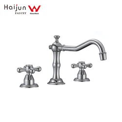 luxury faucets mixers taps - basin sink faucet modern - 8 inch brass 3 hole basin faucet bathroom