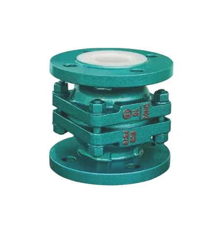 Вертикальный обратный клапан с подкладкой PTFE/PFA/FEP стандартный привод для ручного червячного пневматического и электрического типа API608