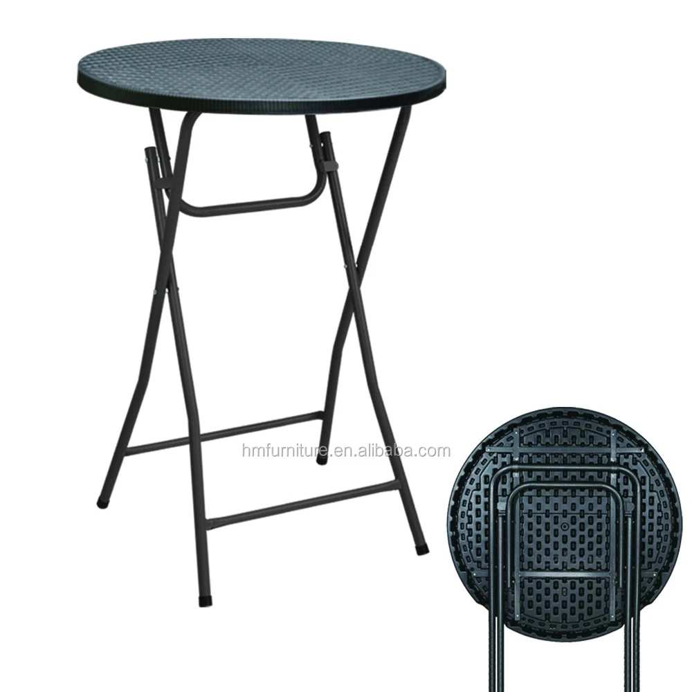 High Quality Small Folding Garden Table Side Outdoor Coffee Tea Drinks Adjustable Picnic  Party Banquet Round Table