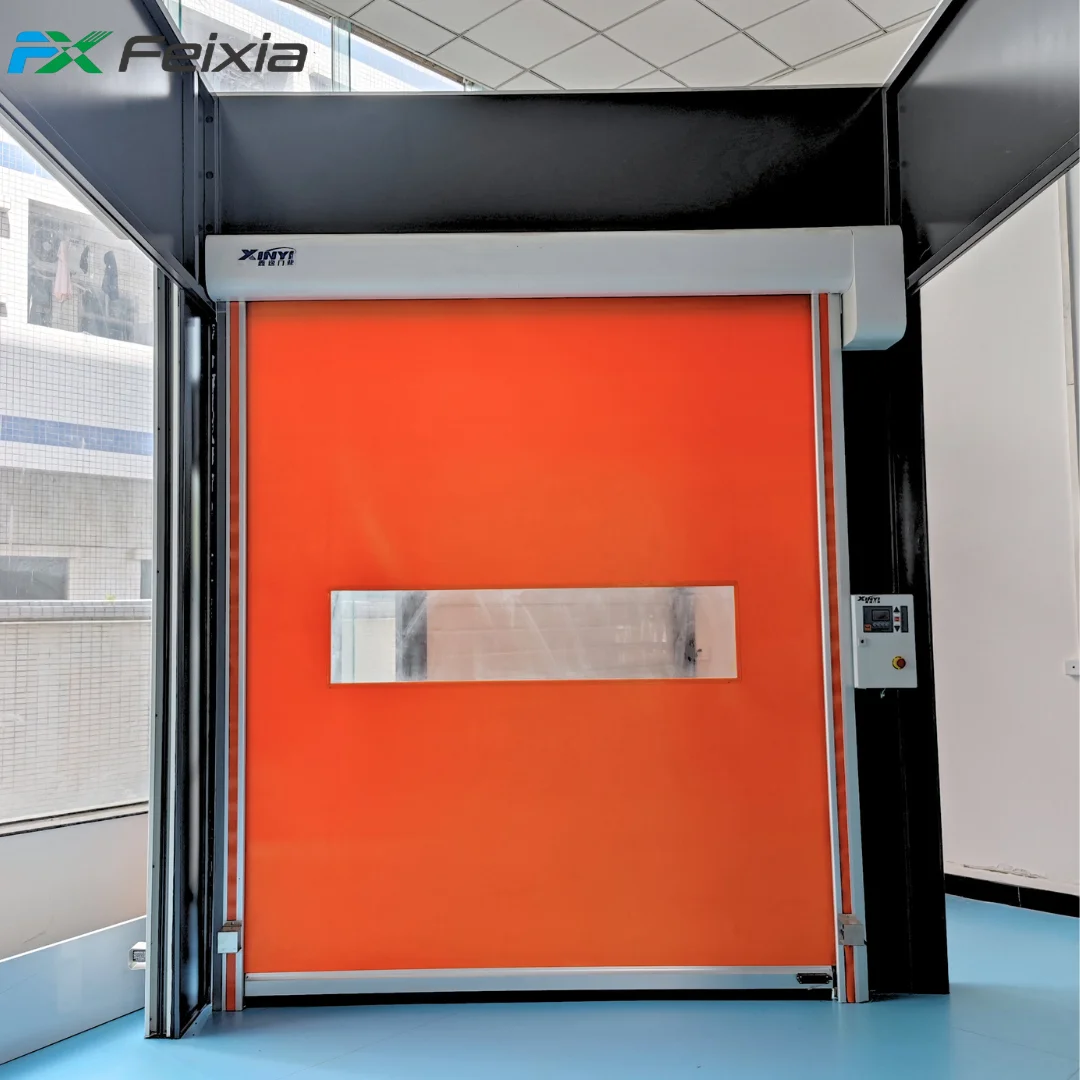 Modern remote control factory indoor garage door High speed rolling door PVC plastic rolling door