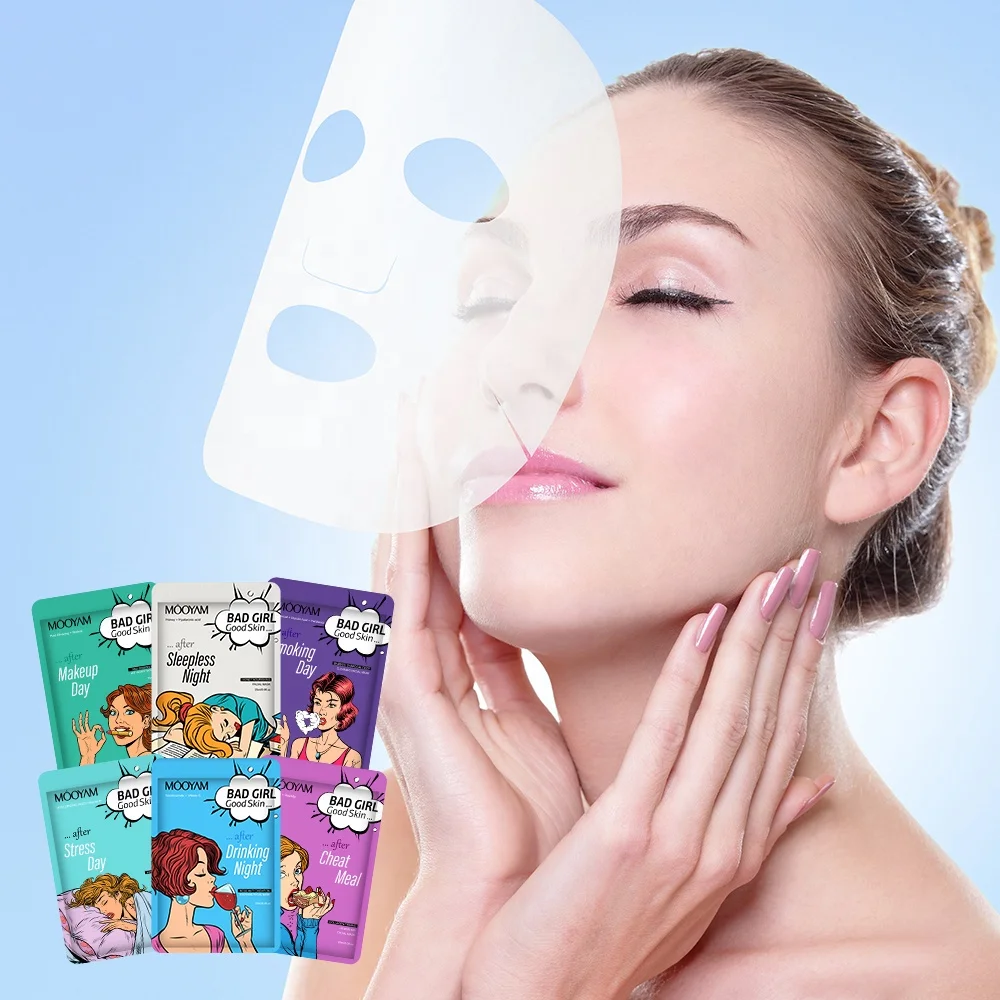 Beauty Korean Skin Care Moisturizing Face Mask Collagen Vitamin C Peptide Mascarillasl Skin Care Facial Mask