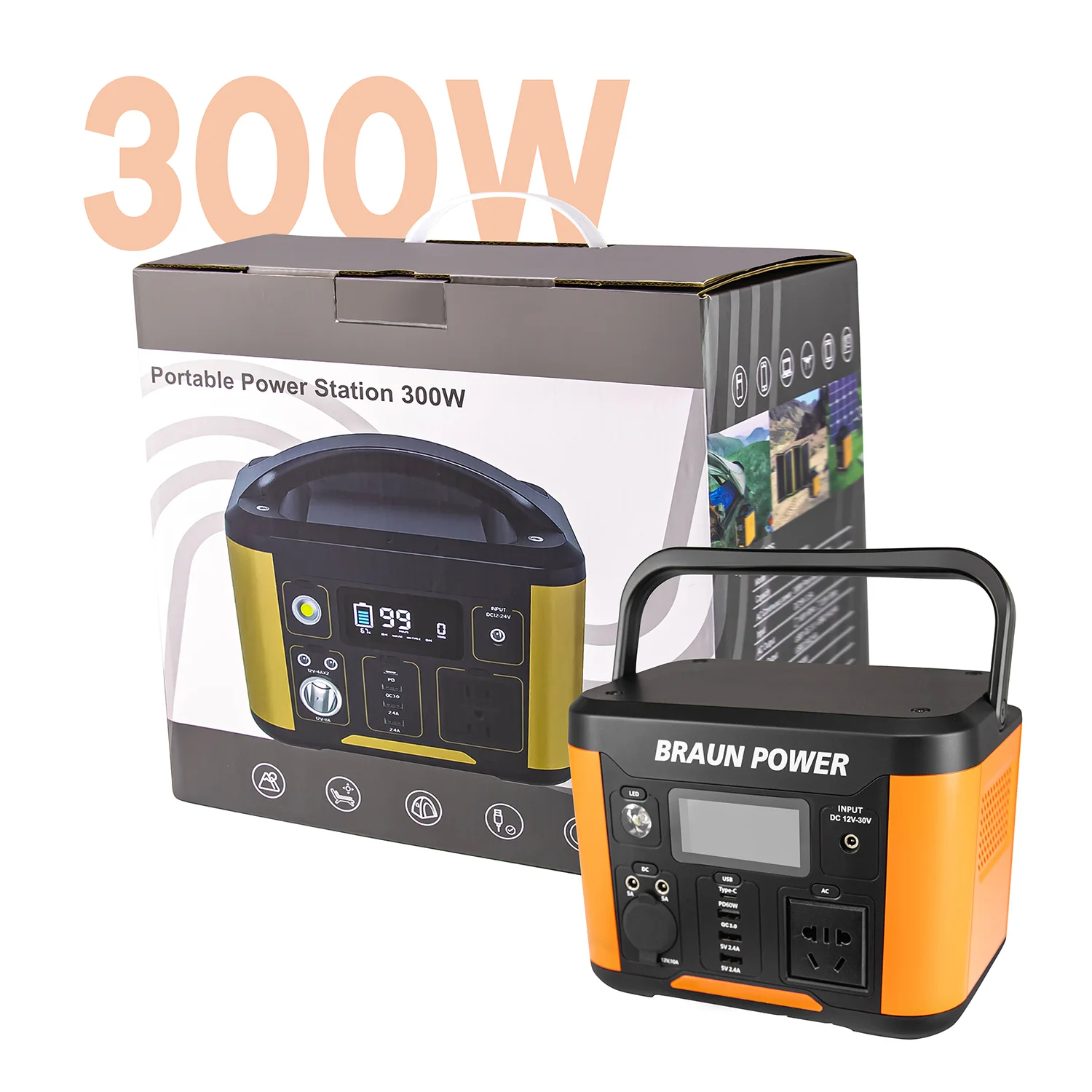 Портативная электростанция большой емкости 3840Wh 3600W 3300W с батареей расширения