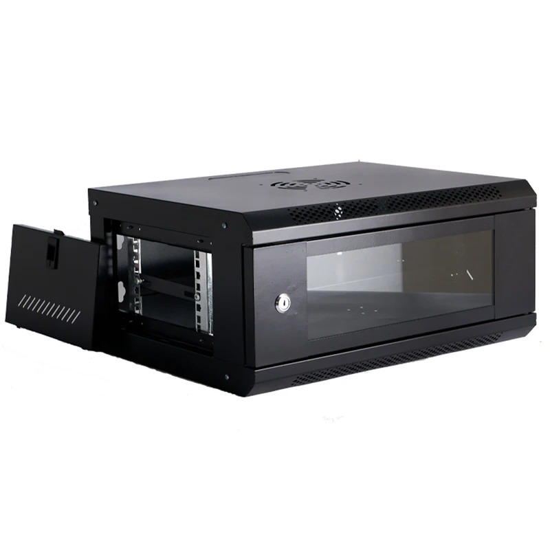19inch gcabling enclosure telecom data wall box mini server rack glass door small ddf 4u 6u 9u 12u wall mount network cabinet