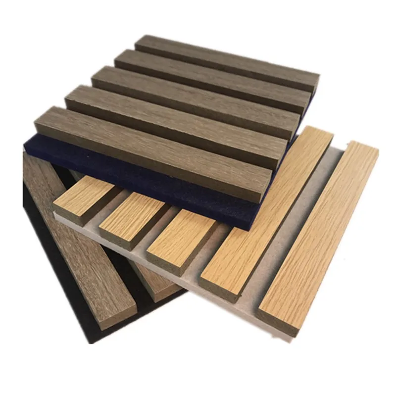 Modern interior element sounding absorbing MDF akupanel Smoky Oak wood transform your living space acoustic panel