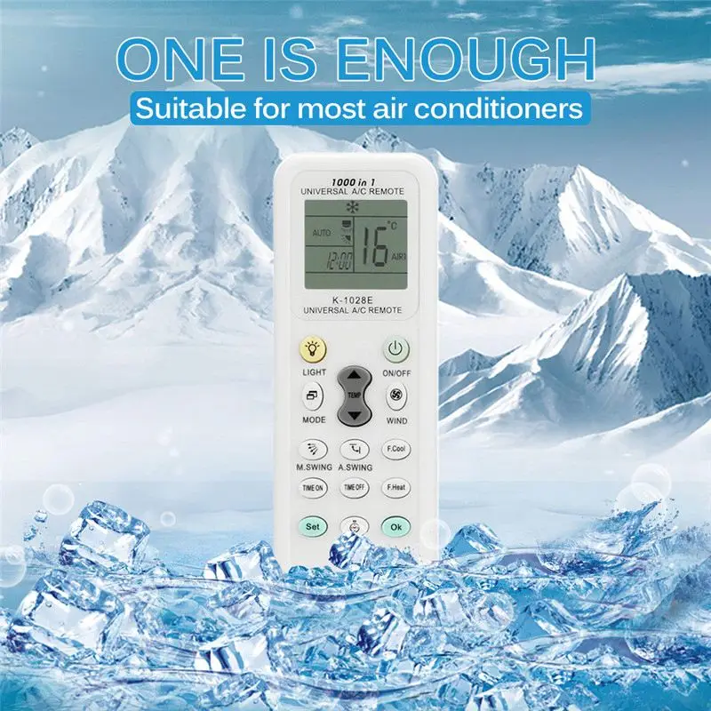 1028E A/C Air Conditioner Universal Remote Controller LCD Screen Low Power Consumption Air Conditioning Remote Control R0886