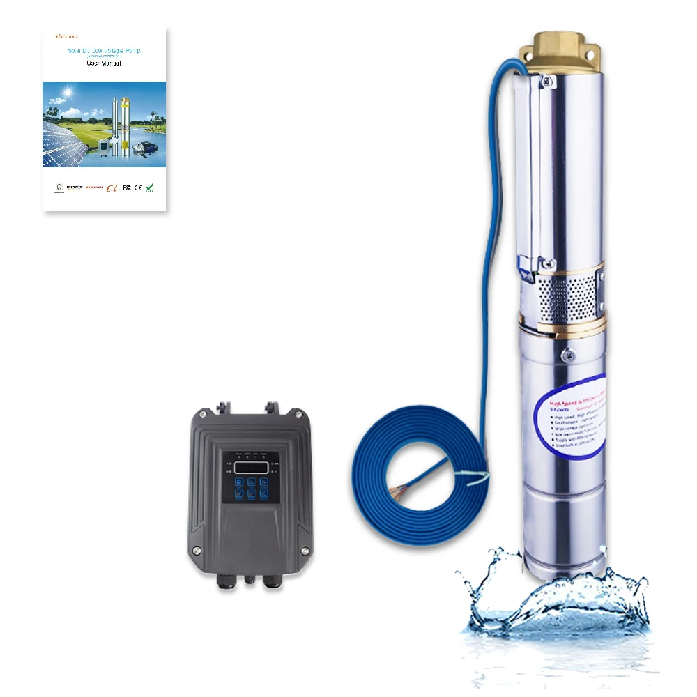Водяной насос на солнечной батарее 1300 Вт 96 В постоянного тока 3 дюйма