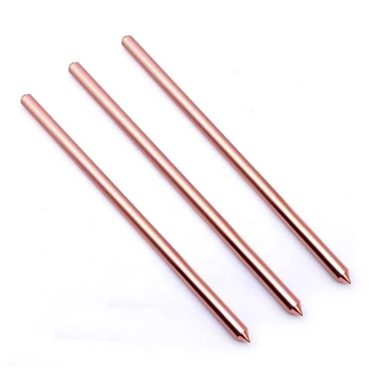 Manufacture hot sell copper bond steel earth rod thread and without for grounding system