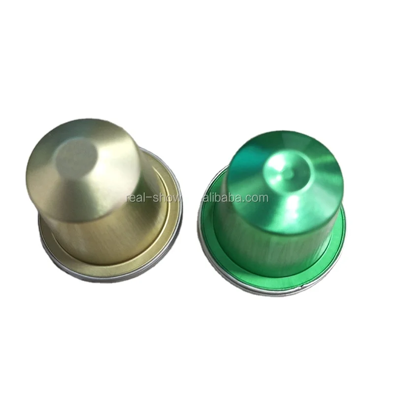 Round aluminium foil aluminium coffee capsule for Nespresso