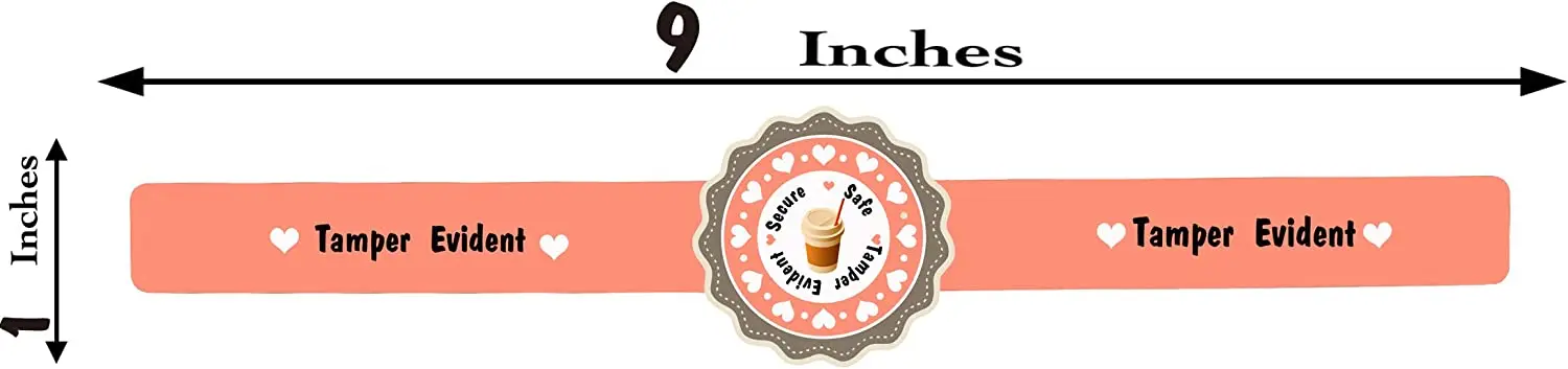 Food Delivery Stickers Sealed for Freshness Safety Secure Tamper Evident Seal Labels for Drink Lid