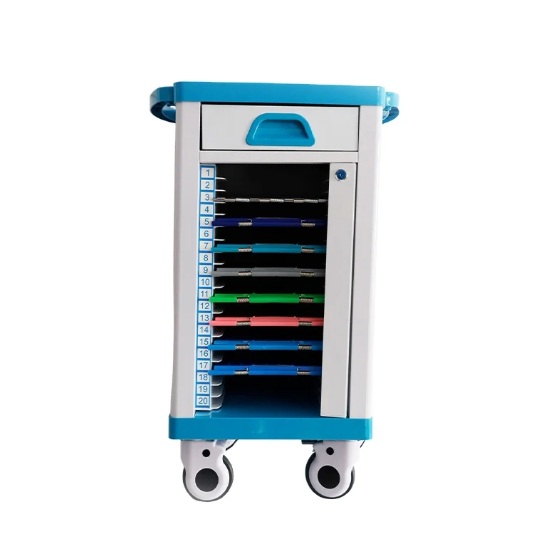 Wholesale Hospital Medical Patient File Records Trolley Cart with Drawers