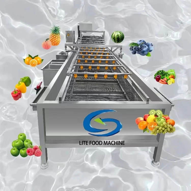 Industrial Air Bubble Fruit Vegetable Washing Machine With Low Price