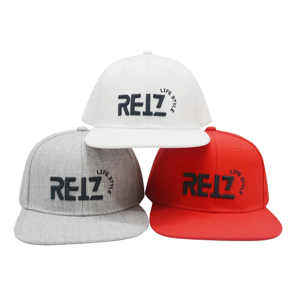 Cheap Price Custom Embroidered Logo 100% Cotton Snapback Cap Wholesale Flat Brim Fitted Gorras Hip Hop Sports Hat