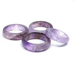 natural crystal ring gemstone rings rose quartz agate amethyst natural stone rings