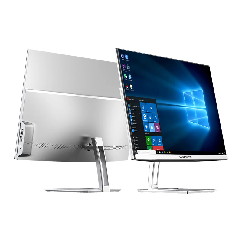 2023 New Super Thin Computer All-in-one Pc 23.8inch Hd Screen Back Light Business All In One Pc Desktop Support