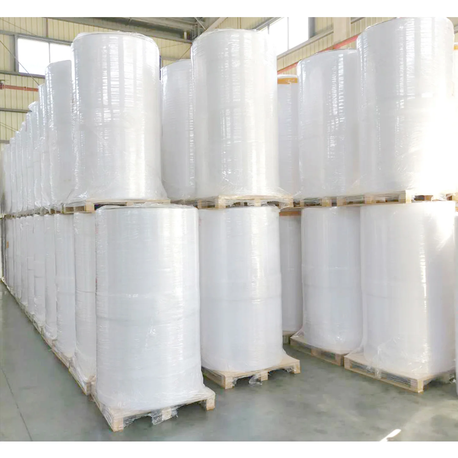 Factory Low Price 80gsm Self Adhesive Semi Gloss Paper Shipping Paper Jumbo Roll