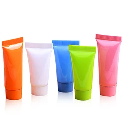 5ml 10ml Colorful Lotion Squeeze Tube Travel Hand Cream Sample Packaging Cosmetic Plastic Soft Tube for Shampoo Facial Cleanser
