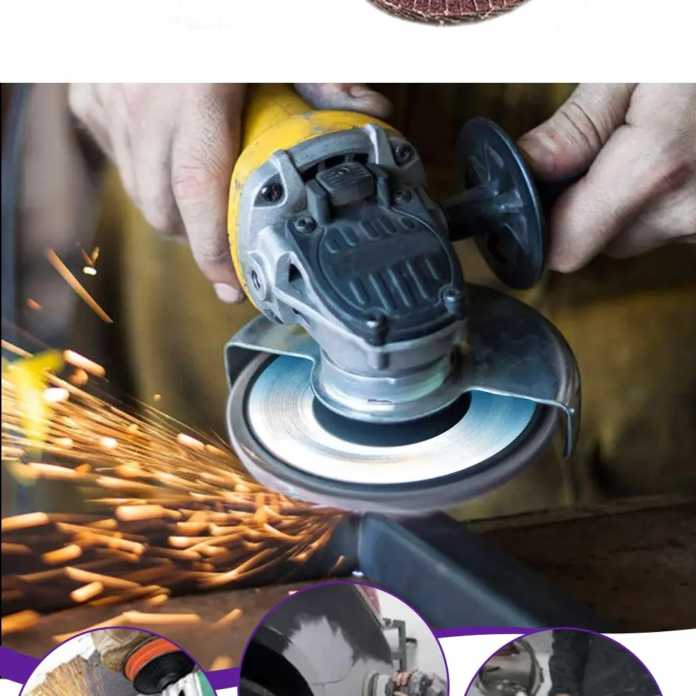 115*22.2 mm Fused Alumina Zirconia Fillet Weld Upgraded Abrasive Cloth Flap Disc Type Flat Wheel Design